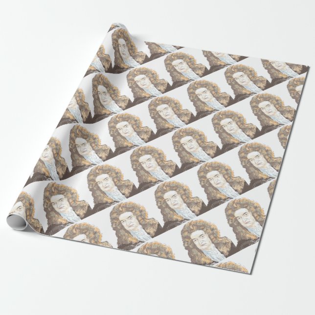 Papier Cadeau Monsieur Isaac Newton (Déroulé)
