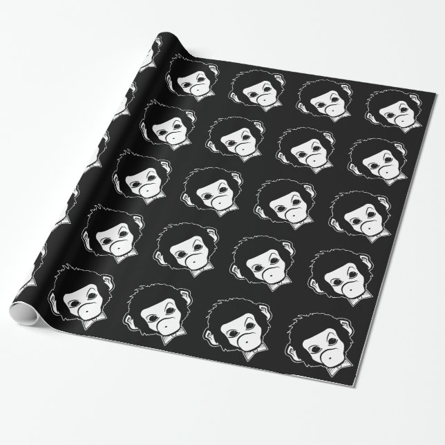 Papier Cadeau monsieur monkey (Déroulé)