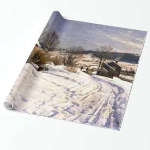 Papier Cadeau Monsted - Paysage hivernal à Lillehammer