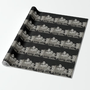 Papier Cadeau Mont Rushmore Présidents américains,