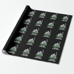 Papier Cadeau Monte Ever-rest Funny Mountain Pun Dark BG