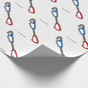 Papier Cadeau Montée en Rocck Abrappel Belay Carabiner
