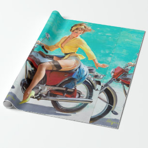 Papier Cadeau Monter la broche de moto