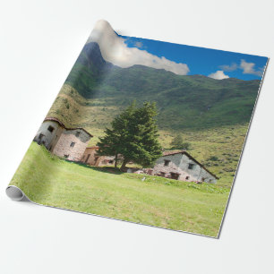 Papier Cadeau Monts alpes villagealpes, beauté, bâtiment, pays,