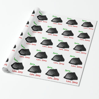 Papier Cadeau Morceau de papier d'emballage de charbon