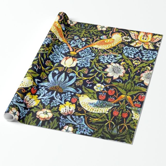 Papier Cadeau Morris - Thief aux fraises (Déroulé)