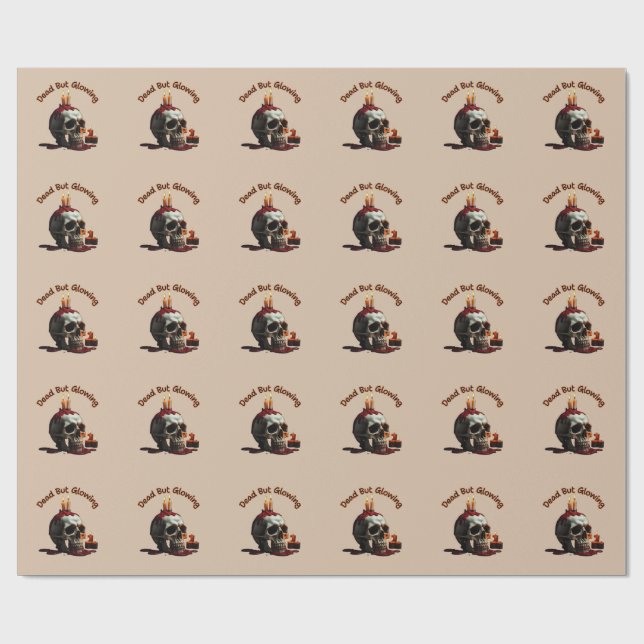 Papier Cadeau Morte mais brillante, Díade los Muertos Envelopper (Plat)