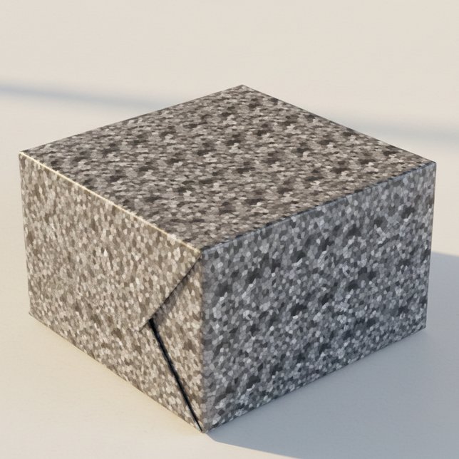 Papier Cadeau Mosaïque Abstraite noire et grise (Créateur téléchargé)