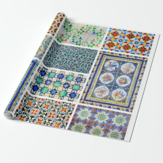 Papier Cadeau Mosaïque de papier d'emballage