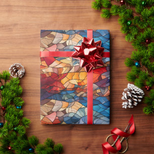 Papier Cadeau Mosaïque du kaléidoscope : Verre coloré inspiré
