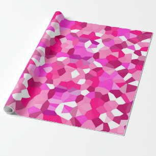 Papier Cadeau Mosaïque rose