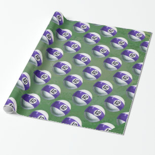 Papier Cadeau Motif 12 Boules