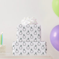 Motif à anneaux de diamant - Blanc
