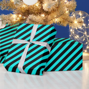 Papier Cadeau Motif à bandes multicolores
