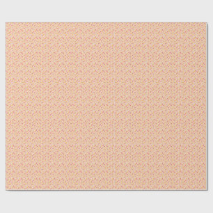 Papier Cadeau Motif à fleurs rose et jaune