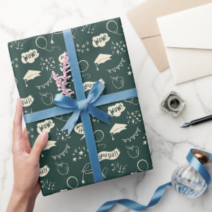 Papier Cadeau Motif à griffes de la main verte