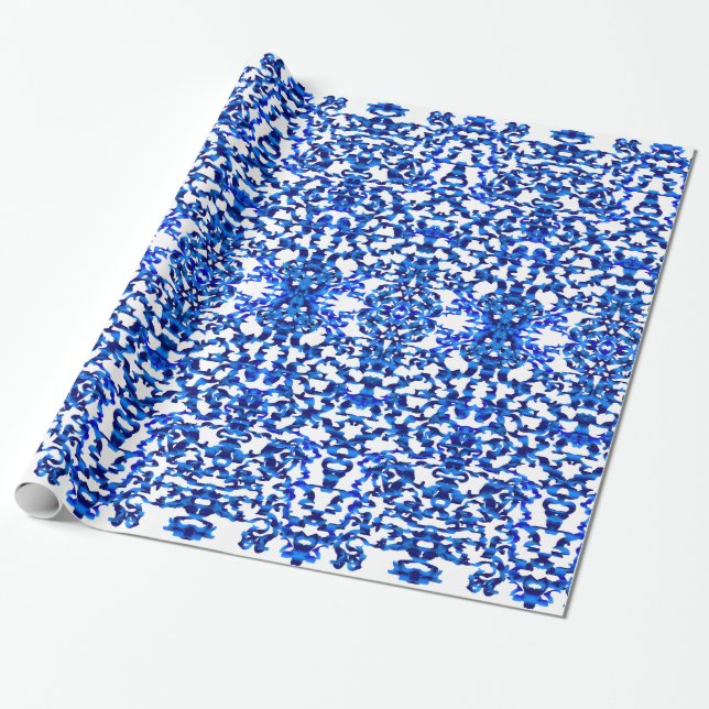 Papier Cadeau Motif à jour dans le chinoiserie de style (Déroulé)