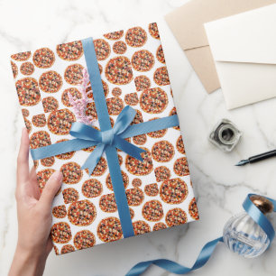 Papier Cadeau Motif à pizza grecque