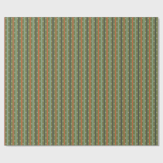 Papier Cadeau Motif à rayures rétro moderne du milieu du siècle