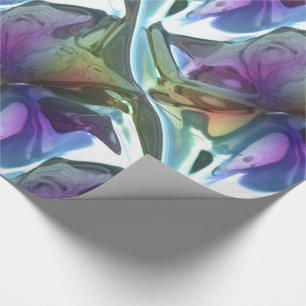 Papier Cadeau Motif abstrait débordant de paradis
