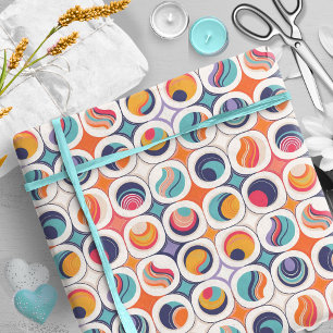 Papier Cadeau Motif Abstrait géométrique Bauhaus#2 ID1068