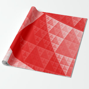 Papier Cadeau Motif abstrait rouge