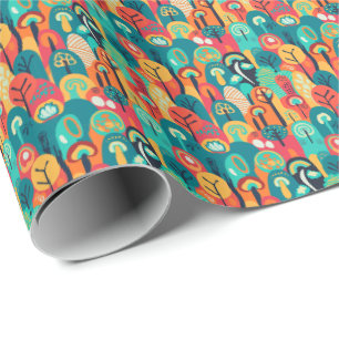 Papier Cadeau Motif abstrait sans couture coloré.