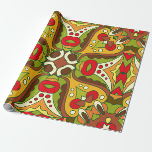 Papier Cadeau motif Abstrait sans faille de style oriental
