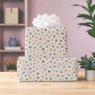 Papier Cadeau Motif Abstrait Terrazzo Speckle