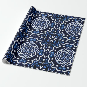 Papier Cadeau Motif africain traditionnel. Des tuiles. Limi de l