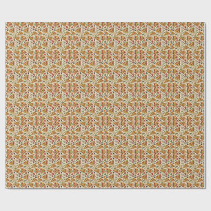 Papier Cadeau Motif alimentaire amateur de pizza pepperoni Fun P