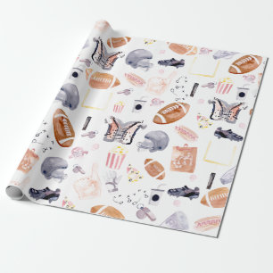 Papier Cadeau Motif américain de football