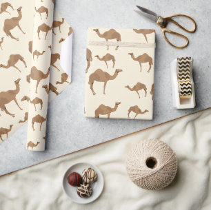 Papier Cadeau Motif animal chameau