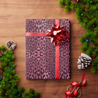 Papier Cadeau Motif animal léopard symétrique sans couture