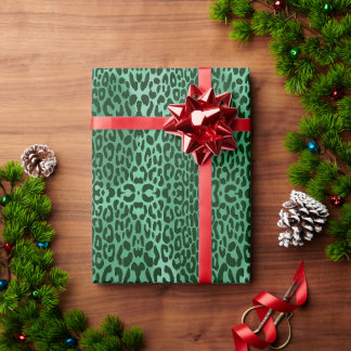 Papier Cadeau Motif animal léopard symétrique sans couture