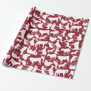 Papier Cadeau Motif Animaux de ferme
