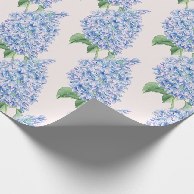 Papier Cadeau Motif Aquarelle bleu Lilac (Coin)