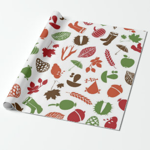 Papier Cadeau Motif automne