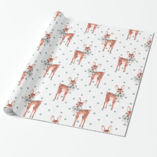 Papier Cadeau Motif avec des faons