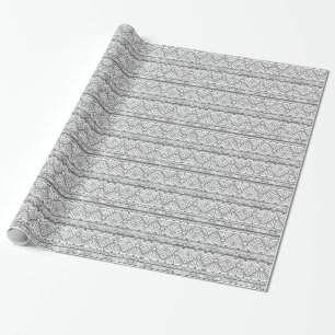 Papier Cadeau Motif aztèque géométrique Abstrait 2