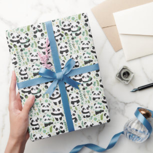 Papier Cadeau Motif Baby Panda