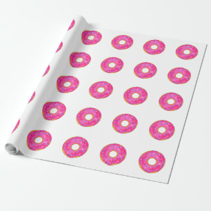 Papier Cadeau Motif blanc et rose pâle