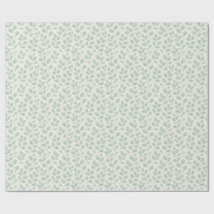 Papier Cadeau Motif botanique d'eucalyptus