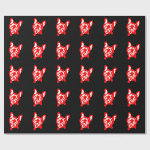 Papier Cadeau Motif Bouledogue