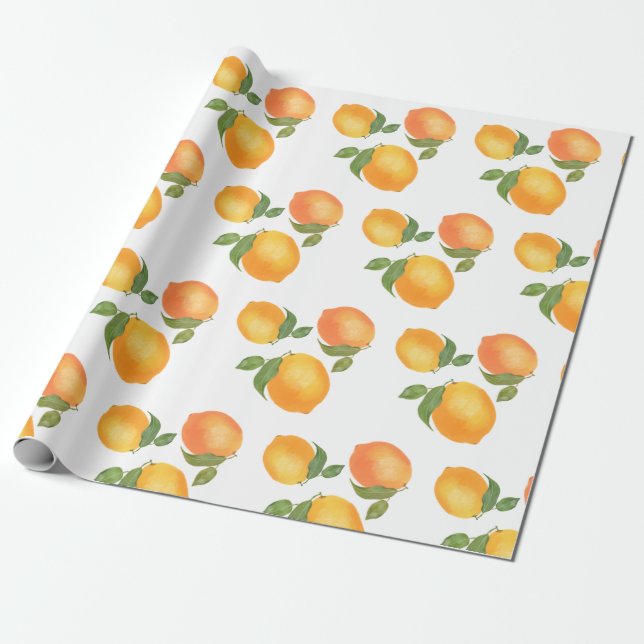 Papier Cadeau motif cadeau Sukkot enveloppant le citron (Déroulé)