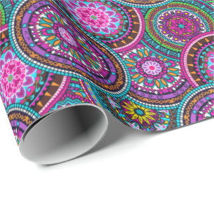 Papier Cadeau Motif chic et bohème de Bohême