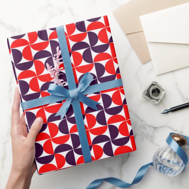 Papier Cadeau Motif circulaire géométrique moderne (Cadeaux)