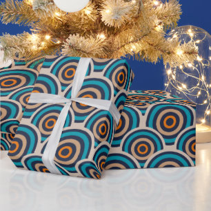 Papier Cadeau Motif circulaire rétro