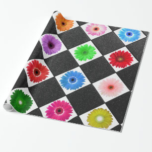 Papier Cadeau Motif coloré Daisy