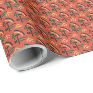Papier Cadeau Motif communiste soviétique : plan quinquennal en 